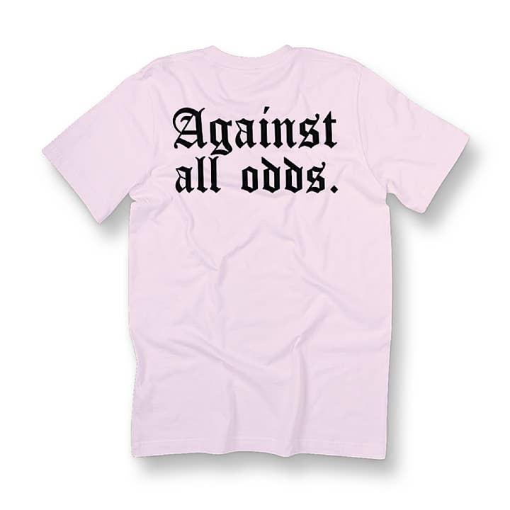 "Against All Odds" (Light Pink/Black) for wholesale by SuccessOverEverything Clothing