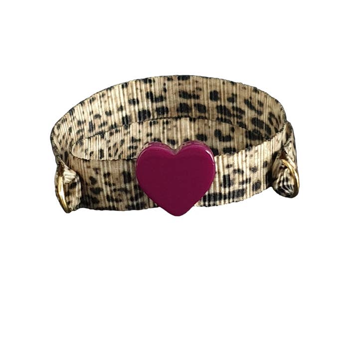 BRACELET LÉOPARD CŒUR BOUGAINVILLIERS pour la vente par Smartever Srl