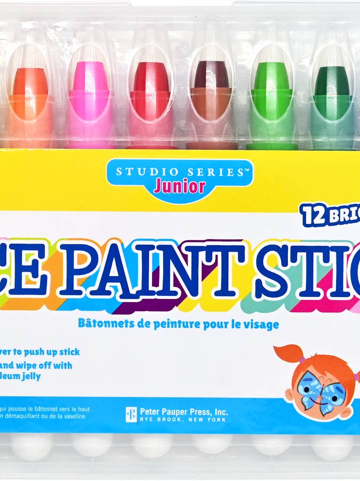 Studio Series Junior Face Paint Sticks (Set of 12) for wholesale by Peter Pauper Press