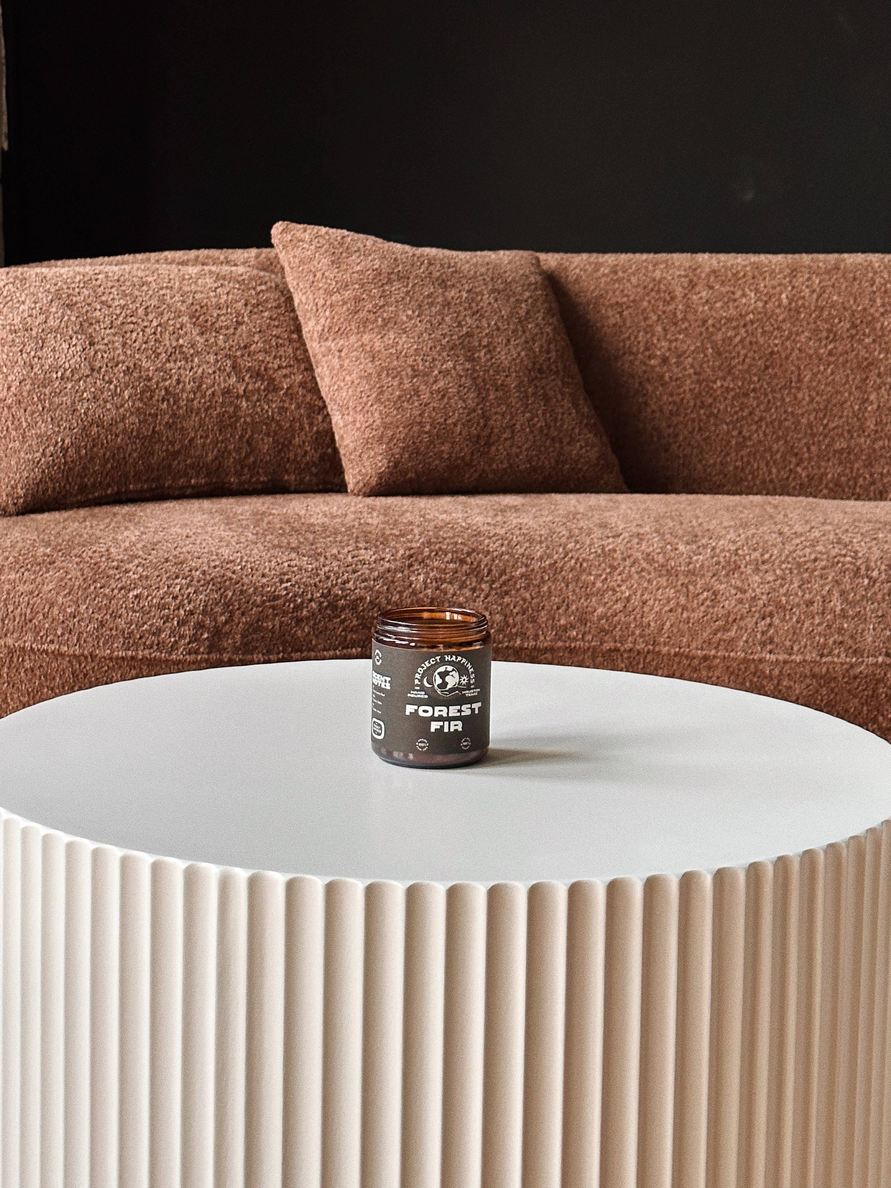 Project Happiness Candle Co. - Vente Bougie en bocal - Bougie de soja au sapin de forêt - 8oz4