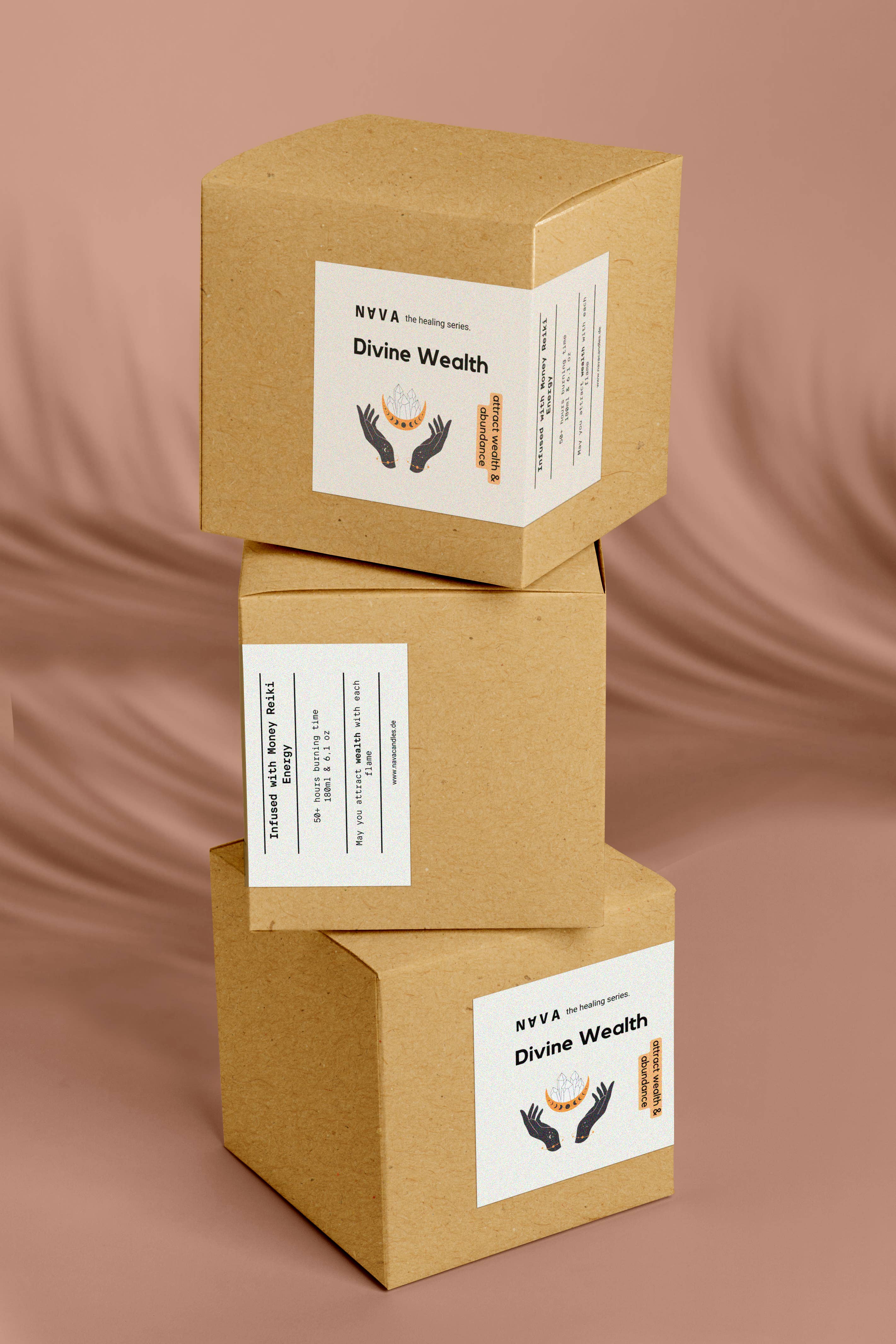 NAVA - Vendita all'ingrosso Candela in vasetto - Candela profumata in soia biologica - Divine Wealth1