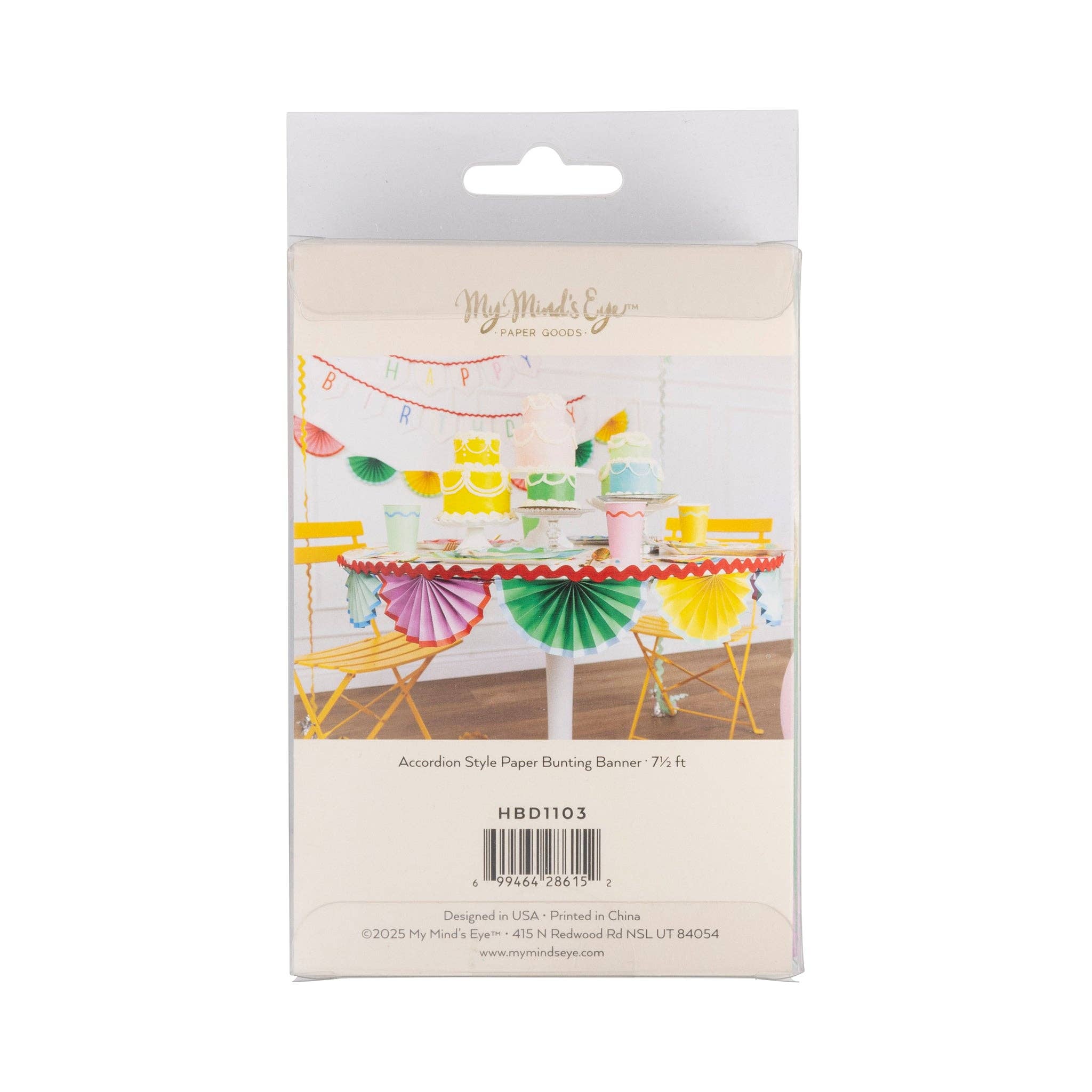 My Mind’s Eye - Wholesale Party Sign/Banner - HBD1103 - Bright Birthday Bunting Banner11