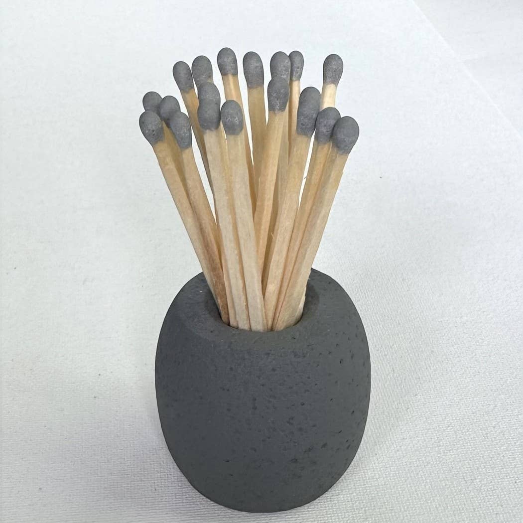 CJ Gift Goddess - Wholesale Match Holder - Concrete Match Holder/Toothpick Holder: Includes 25 Matches34