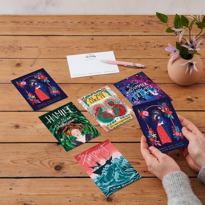 Bookishly - Wholesale Postcard Set - Shakespeare Cover Postcard Set