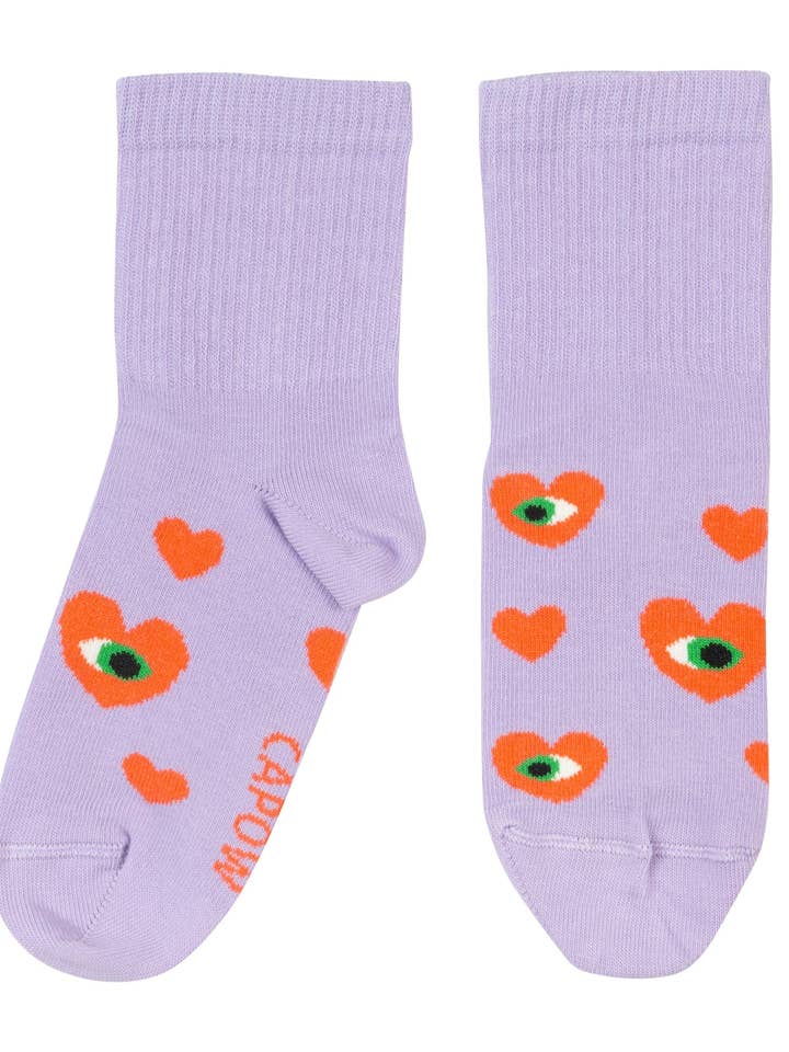 Calcetines infantiles Happy Heart para venta al por mayor de Wauw Capow by Bangbang Copenhagen