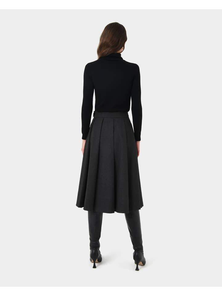 Forcast - Wholesale Skirt – Women’s - Forcast Women's Ryan Pleated Midi Skirt9