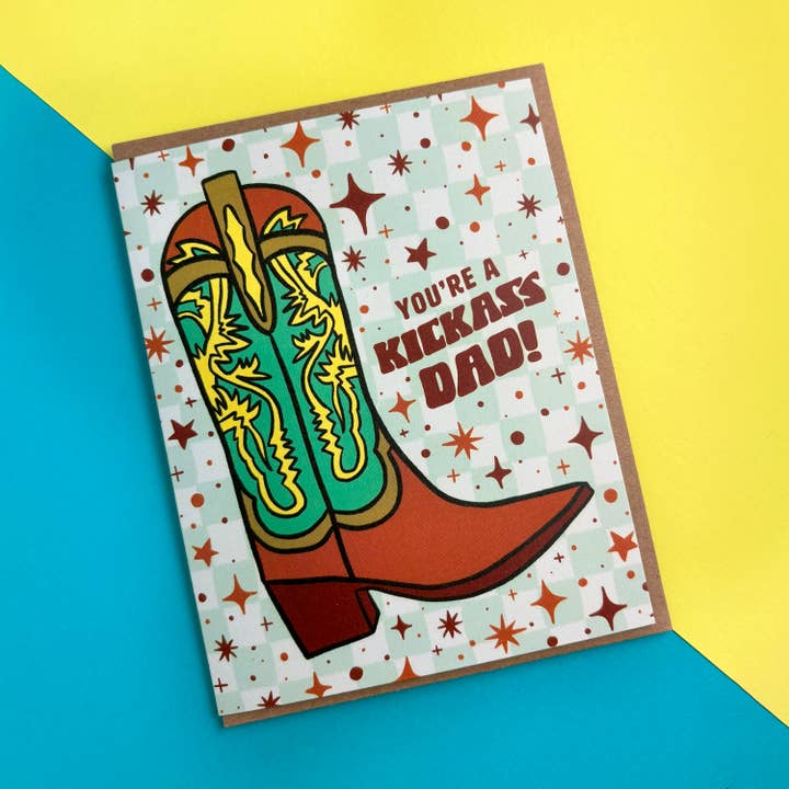 Boss Dotty Paper Co. - Venta al por mayor Tarjetas del Día del Padre - Tarjeta del Día del Padre Genial Papá2