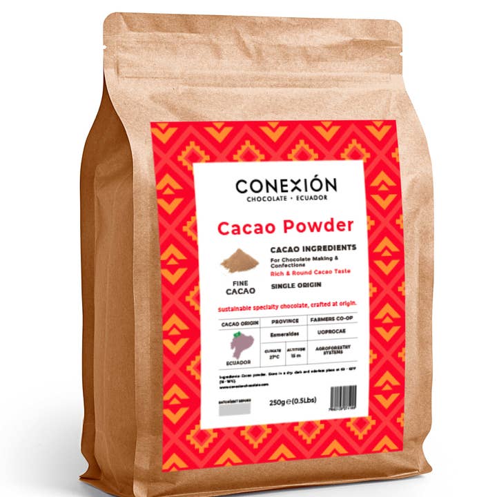 Conexión Chocolate - Wholesale Baking Chocolate - Natural Cocoa Powder 20-25%: Arriba Nacional Cocoa Beans