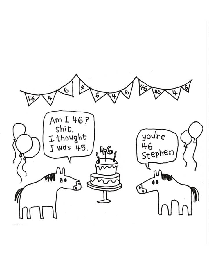 Happy 46th Card for wholesale by Hazel Bee