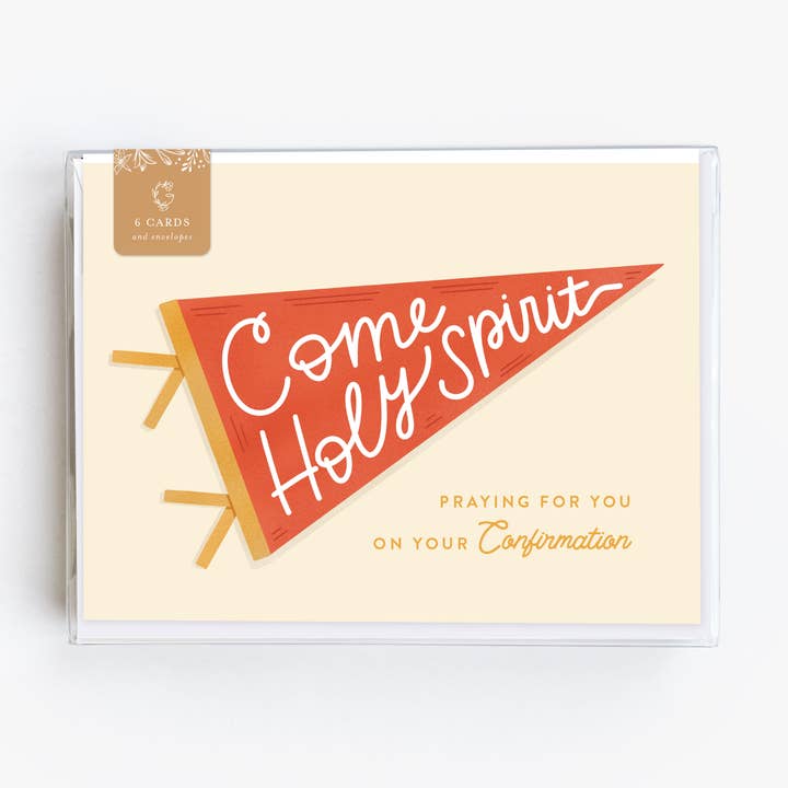 Come Holy Spirit Confirmation Card - Box of 6 for wholesale by Gratia Design Co.