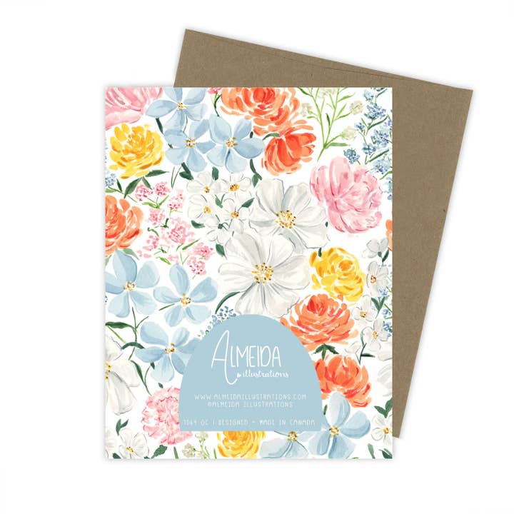 Almeida Illustrations - Wholesale Wedding Card - Floral Miss to Mrs. Card | Bridal Shower Card2