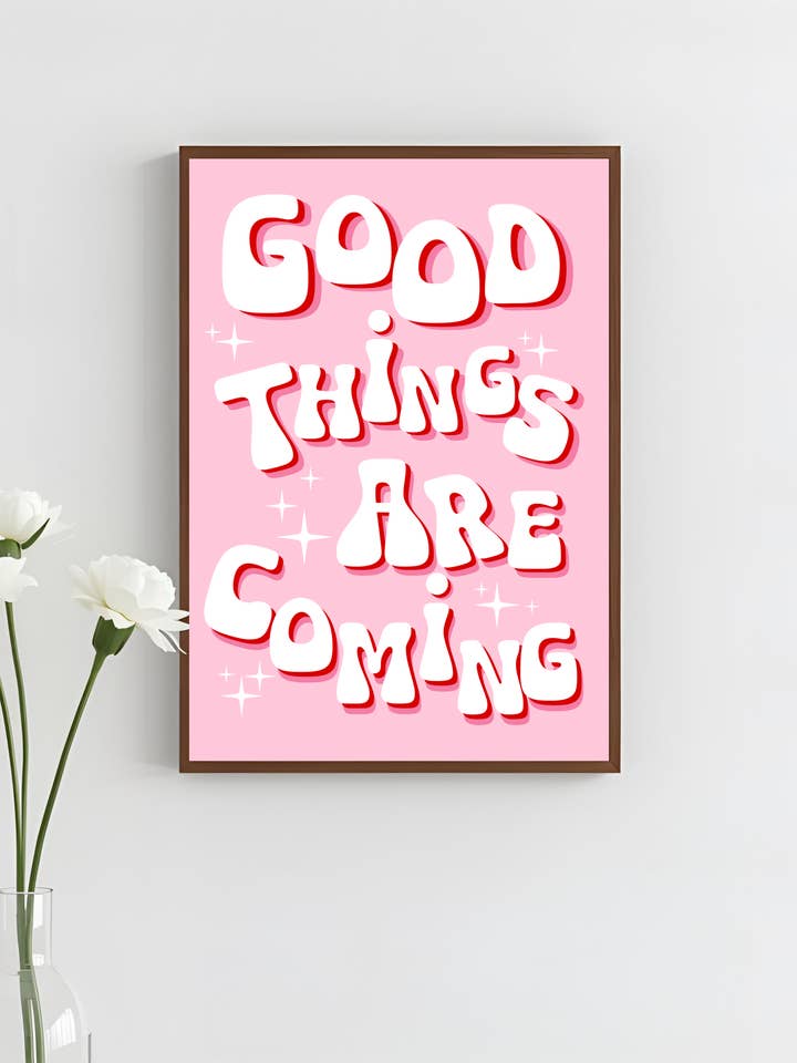 Good Things Are Coming Art Print, Unframed for wholesale by HanVos Art