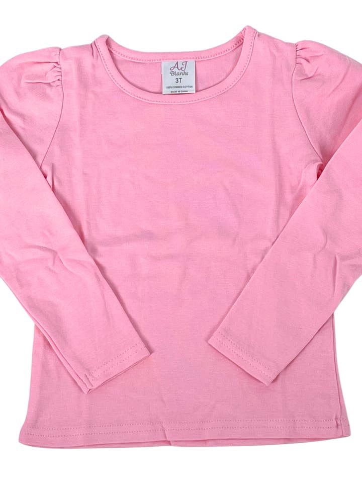AJ Blanks - Wholesale T-shirt – Kids - Girl's Long Sleeve Shirts3