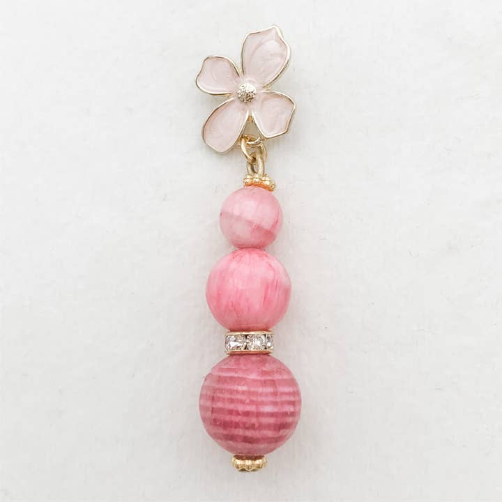 Olivia Grace Jewelry - Vente Boucles d'oreilles pendantes - BOUCLES D'OREILLES EN RHODONITE ET RHODOCHROSITE5
