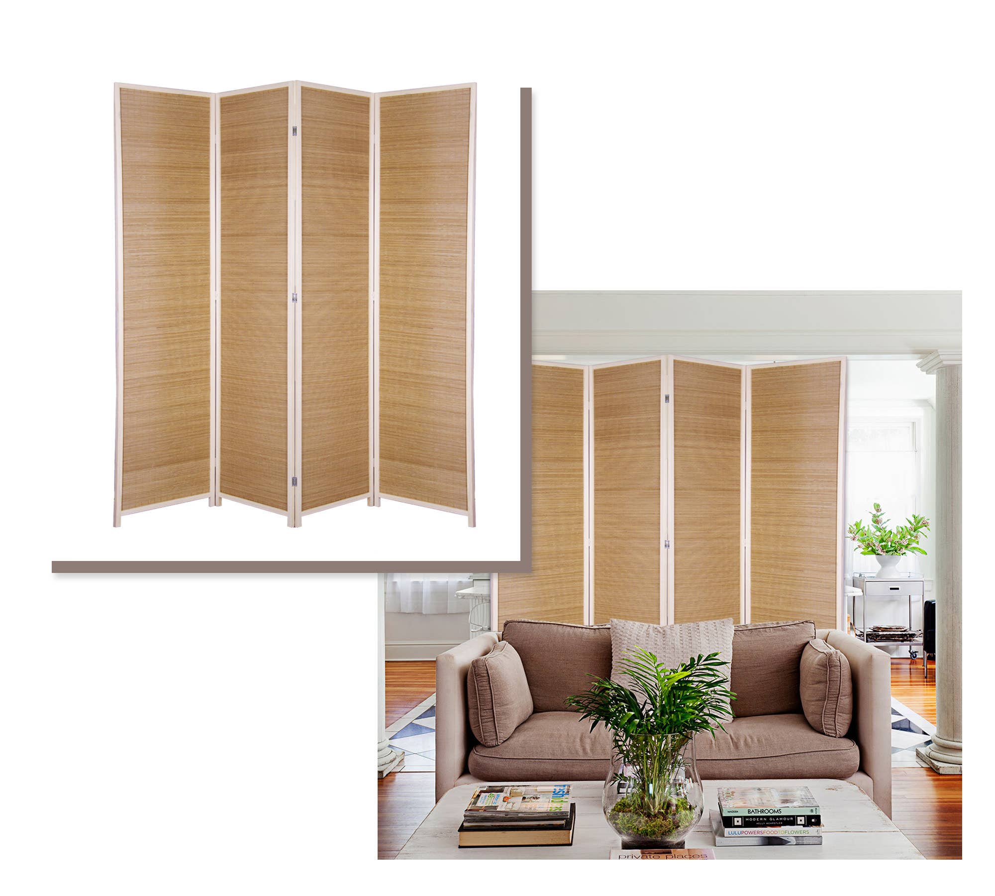 Screen Gems - Wholesale Room Divider - Osaka Screen Gems 3 Panel Bamboo Room Divider1