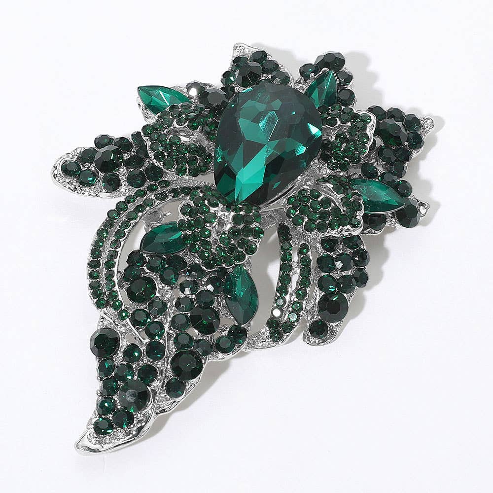 Sensibling Corp. – wholesale Brosch – Blomsterkristall Pavé Bukett Brosch / Hänge18