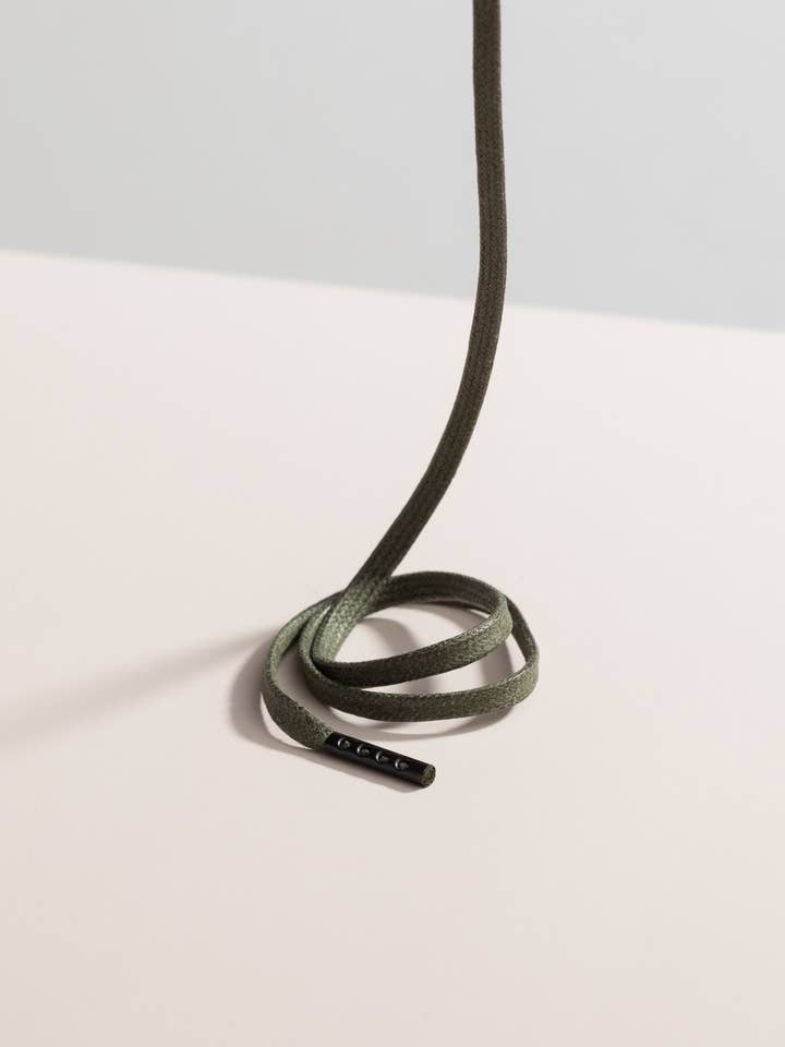 Verde oliva | Cordones planos encerados para venta al por mayor de Senkels