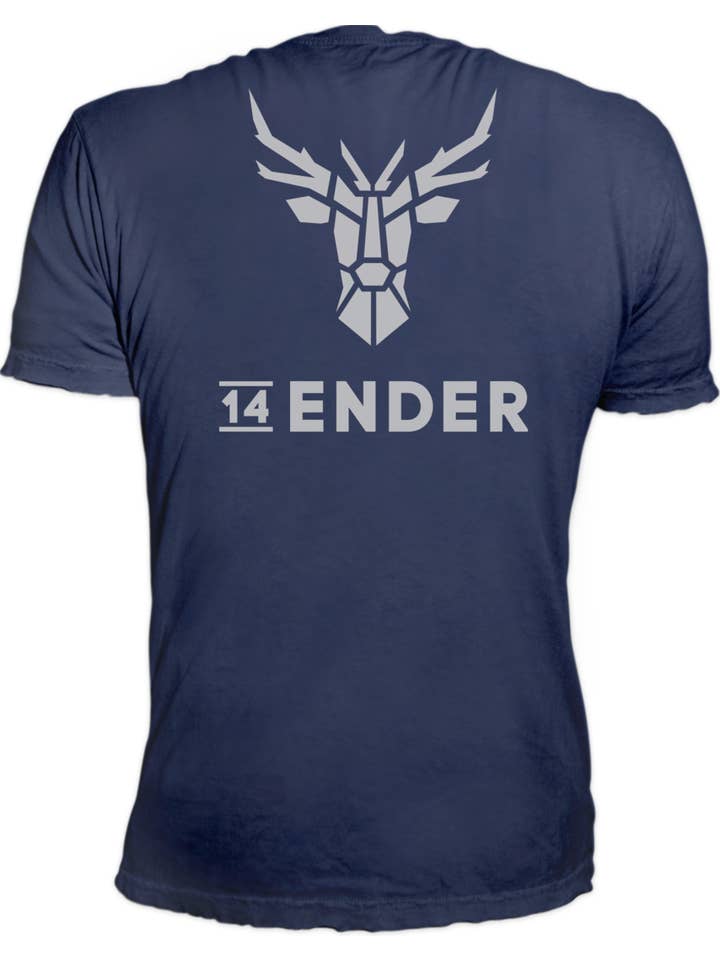 bleu marine T-shirt 14Ender® logo classique bleu marine en vente sur Faire1