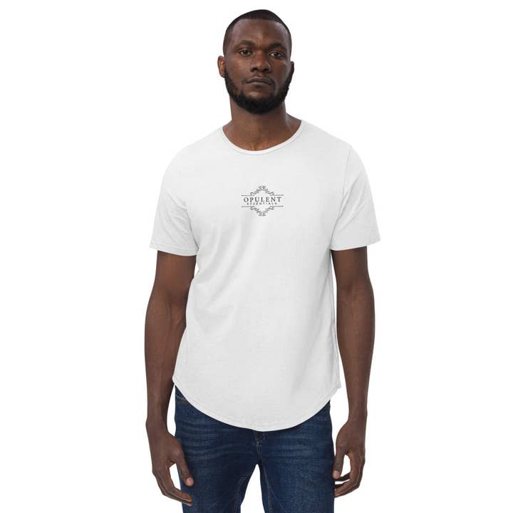 T-shirt à ourlet incurvé pour hommes pour la vente par Opulent Grooming