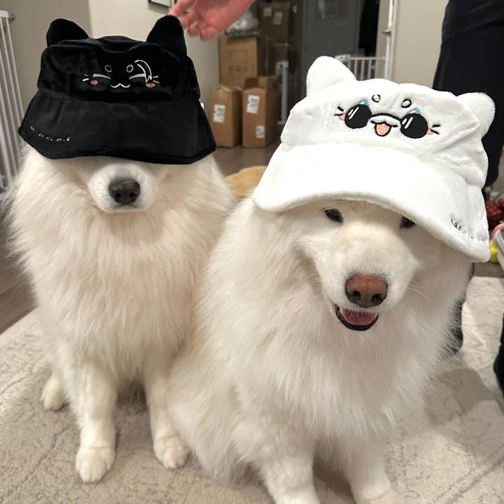 Gojo and Geto Floof Bucket Hats for wholesale by Biscuitfloof Studios