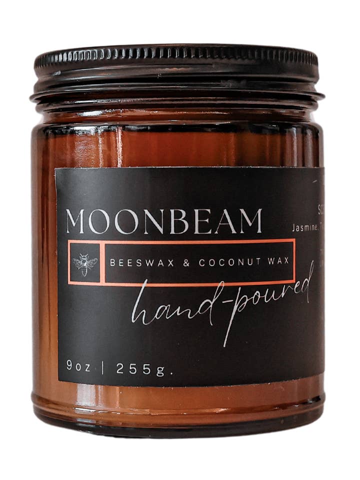 Moonbeam Tea Jasmine Grapefruit Jar Candle for wholesale by Copper & Wax Co.