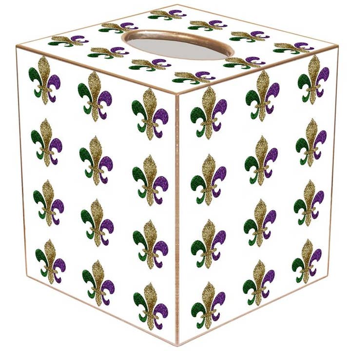 TB2923 - Mardi Gras Tissue Box Cover for wholesale by Marye-Kelley