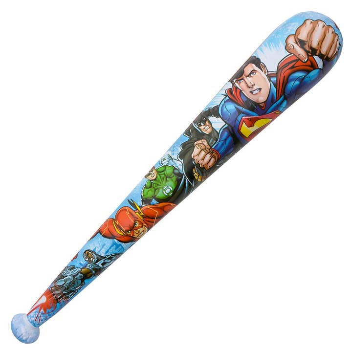 42" SUPERMAN BASEBALL BAT INFLATE LLB Inflatable Toy for wholesale by La Luna Bella - Toys