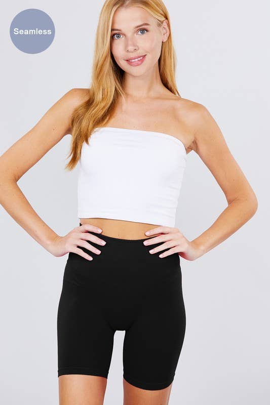 Active Basic | Active USA - Wholesale Korte sportbroek - Dames - Naadloze korte legging met tailleband6