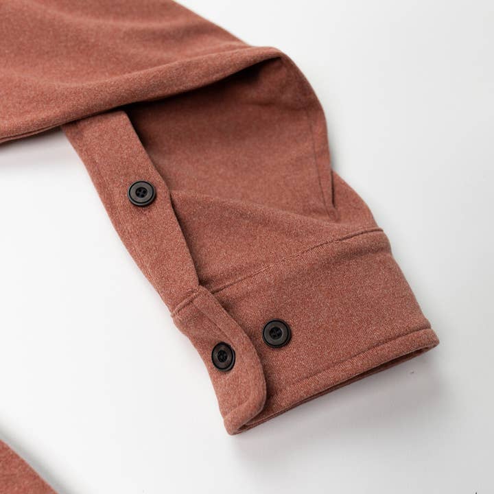 New Frontier - Wholesale Button Down Shirt - Men's - Men's Flex Flannel (Rust)5