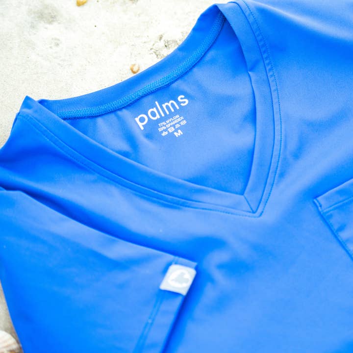 Wear Palms – wholesale T-shirt – women's – Royal Scrub Top3