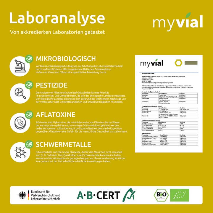 myvial – wholesale Oral supplement/vitamin – Vitamin D3 + K2 Drops