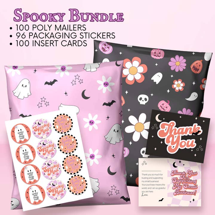 Spooky Bundle | 10x13" Poly Mailer | 100 pack for wholesale by Picksie Mailers