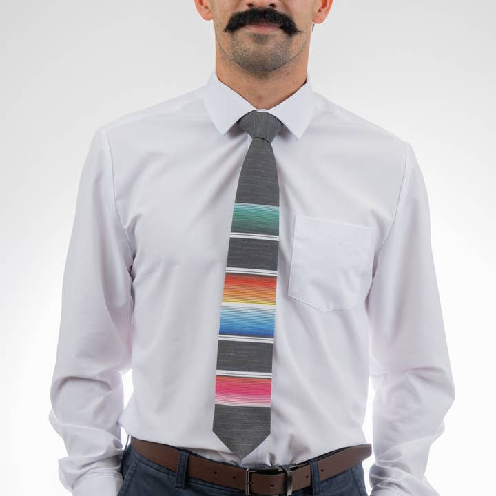 Bombora Ties - Wholesale Necktie - Men's - Mexican Blanket (dark-gray)2