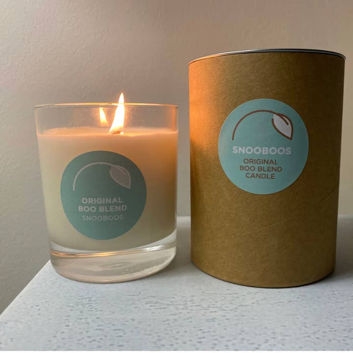 Boo Blend Jar Candle, Vegan, Eco-Friendly, Hand-Poured in UK for wholesale by Snooboos Ltd