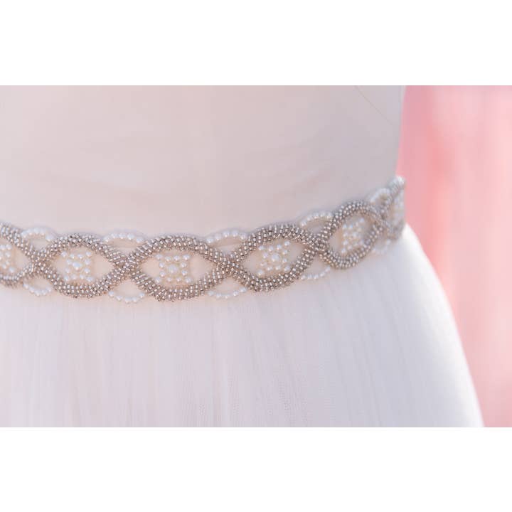 Brides and Belts - Wholesale Belt - Women's - The Wendy Handmade Pearl and Beaded Women's Belt
