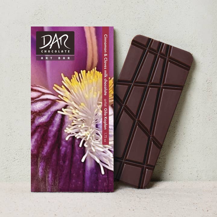 Dar Chocolate - Wholesale Chocolate Bar - Art Bar: Cinnamon & Cloves Milk Chocolate Bar 60% Cacao