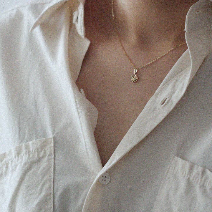 Colar coração dourado prata 925 – BohemeForever por atacado de BOHEMEFOREVER