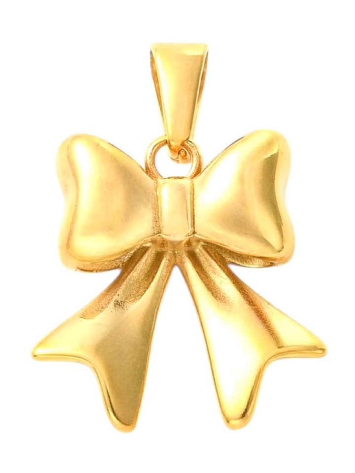 Charme de arco dourado por atacado de Nora James jewelry