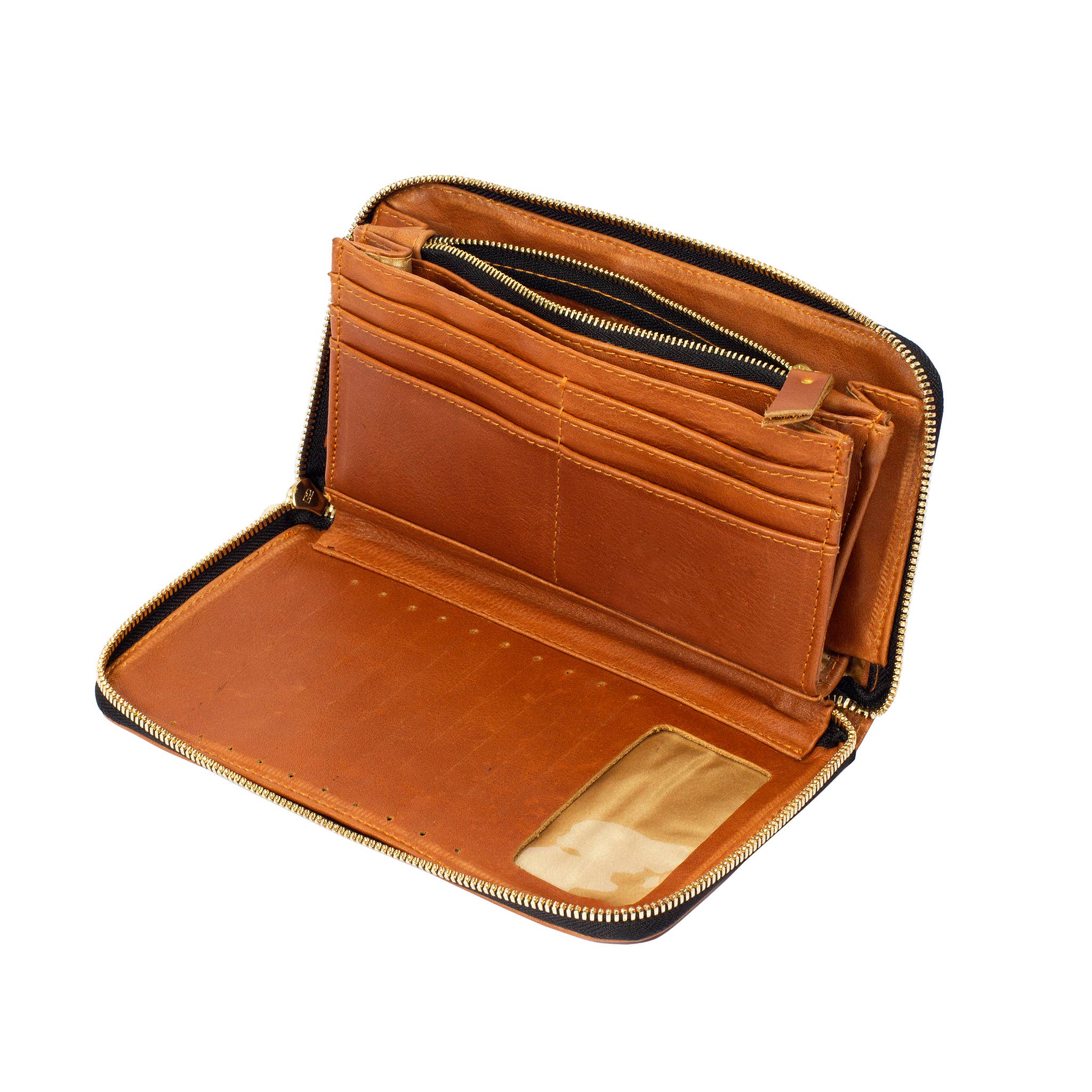 The Artisan and Company - Wholesale Portemonnee - Dames - Accordeonportemonnee van leer met ritssluiting5