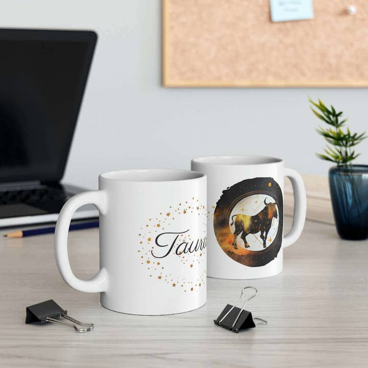 Celestia Libra Creative – wholesale Coffee mug – Taurus Zodiac Mug! - Warm up with your favorite hot drink in this Mug!2