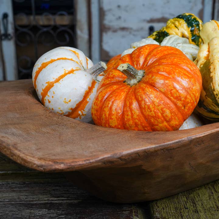 My Amigos Imports - Vendita all'ingrosso Ciotole/Piatti decorativi - Eurostyle - Ciotola per impasti rustica profonda, intagliata, 30,5 x 66 cm, cerata1