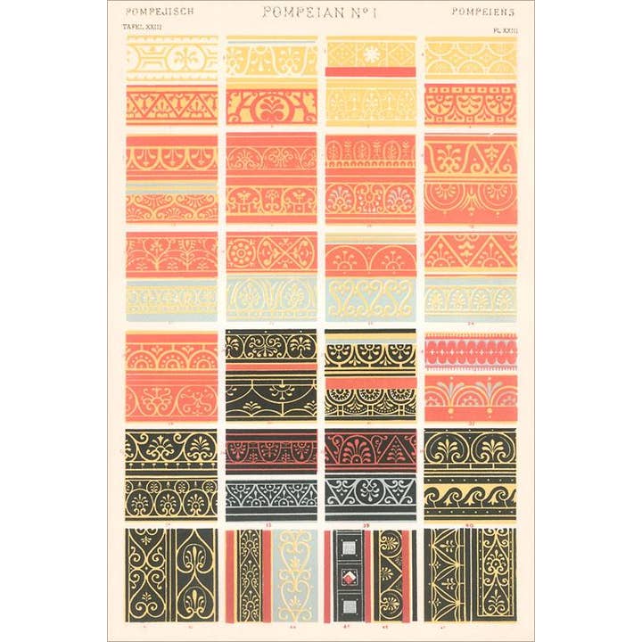 Vykort DA-591 Pompeji Gränser och Motiv för wholesale av Found Image Press