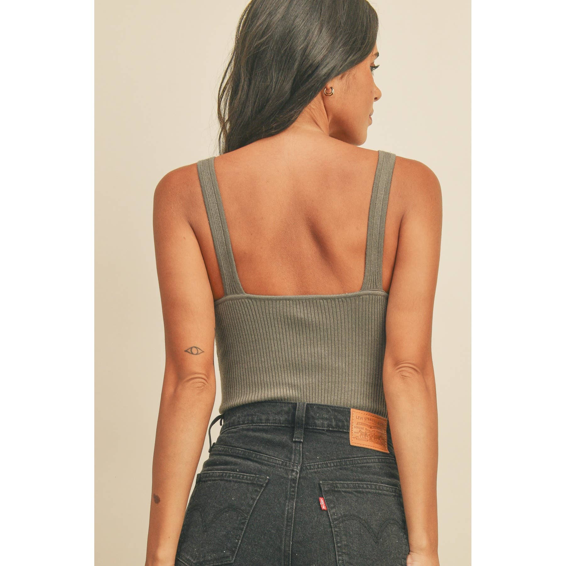 Dress Forum - Wholesale Bodysuit - Women's - Chevron Sleeveless Knitted Bodysuit (1)11