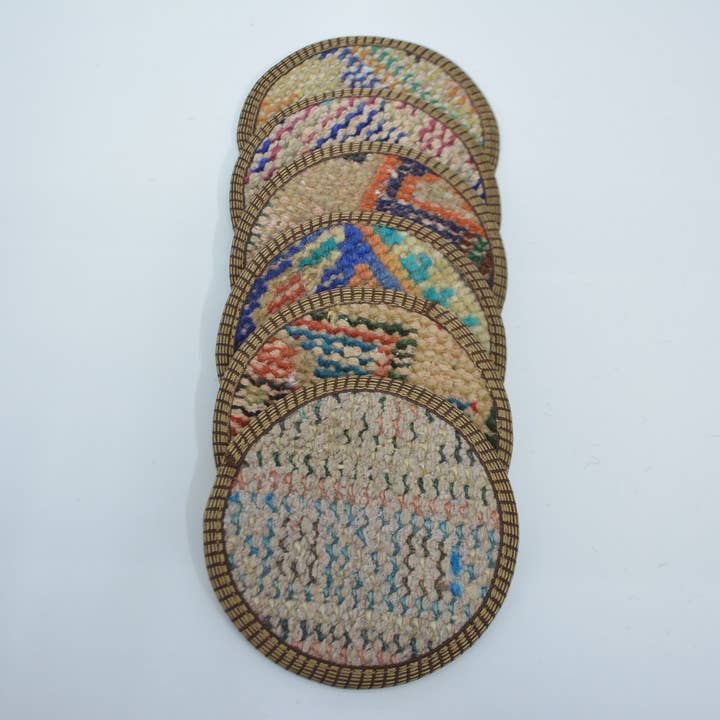 Kilim Pillow Decors - Wholesale Coasters - Kilim Rug Coaster Set - Ethnic & Rustic Housewarming Gift2