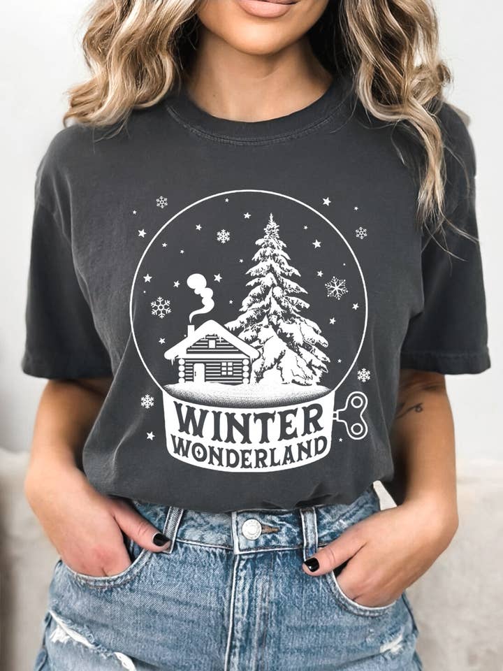 BouTeeQue Closet - Wholesale Screen Printed T-Shirt - Women's - BT1776 T Winter WONDERLAND1