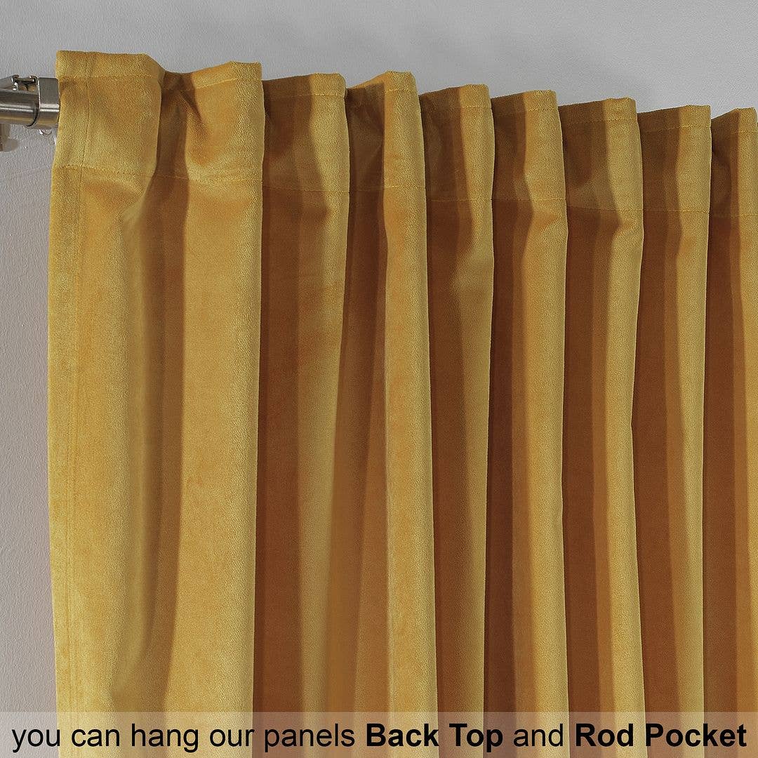 Bes Home Design – Engroshandel Gardin – 100 tommer brede og ekstra lange matterede fløjlsgardiner i specialmål17