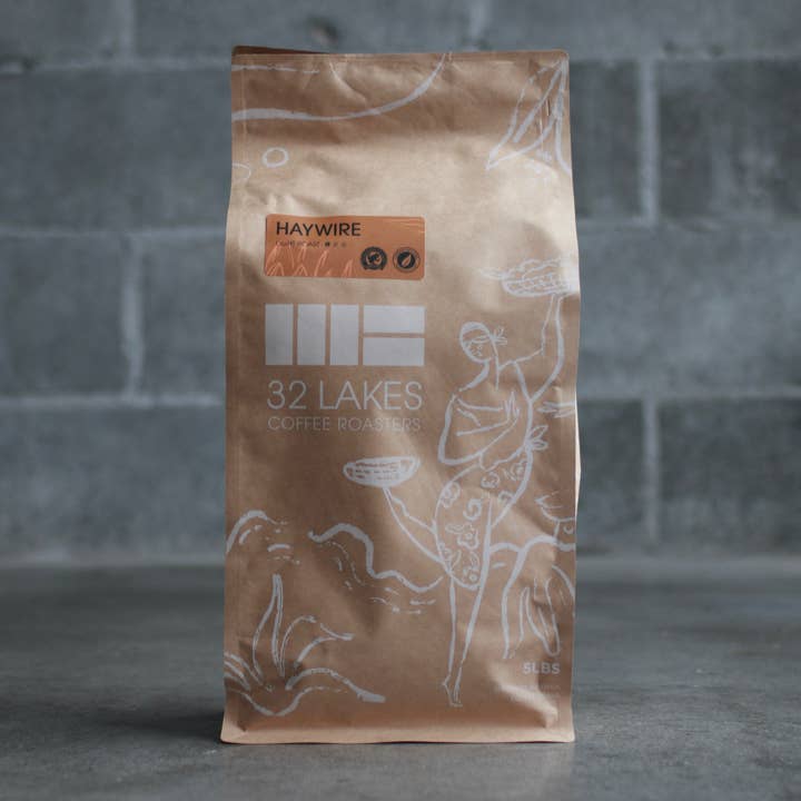 Haywire Torra Clara - 5lb Grãos Inteiros de Café Arábica por atacado de 32 Lakes Coffee Roasters