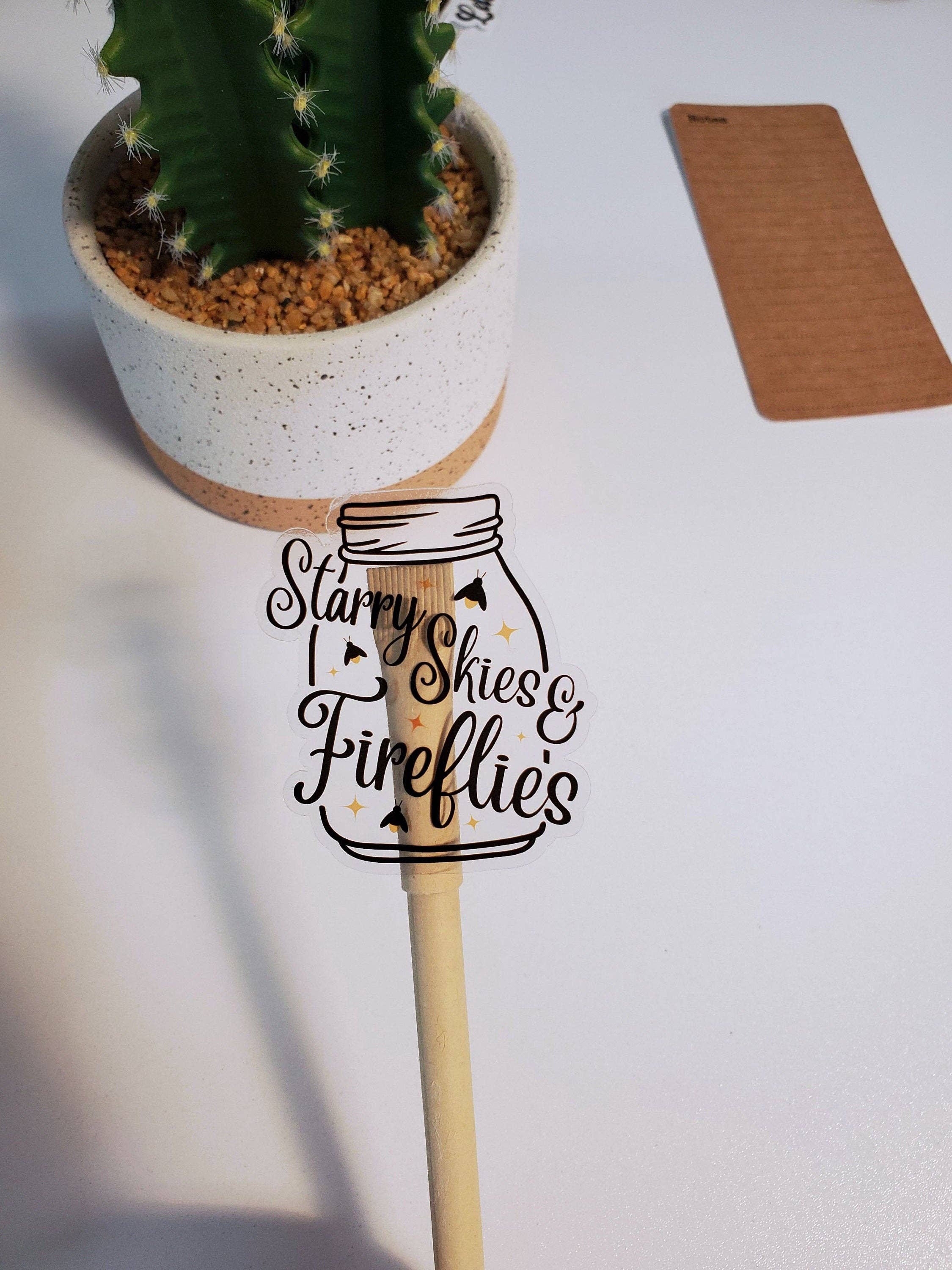 Fig Tree Works - Wholesale Sticker - Fireflies Clear Vinyl Sticker1