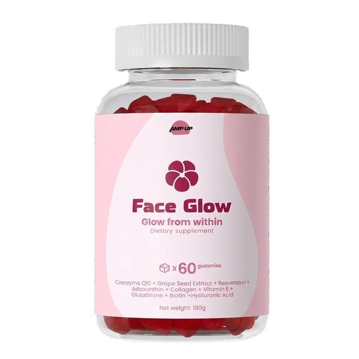 Face Glow Gummies • Collagen Booster & Antioxidants · Vegan for wholesale by AmpUp Health llc