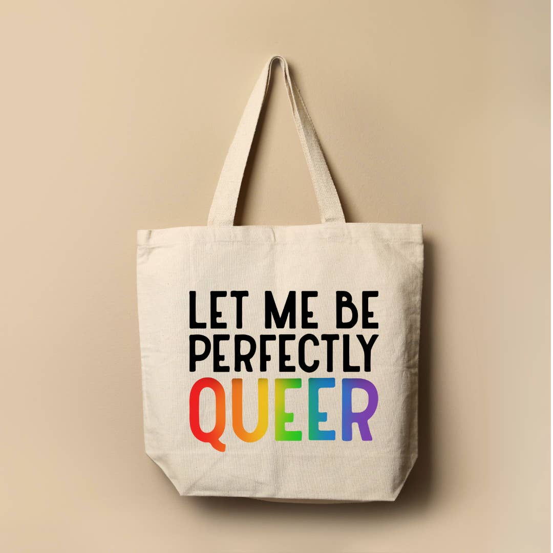 Indigo Maiden – Großhandel Tragetasche – Unisex – Let Me Be Perfectly Queer LGBTQ+ Pride Tragetasche